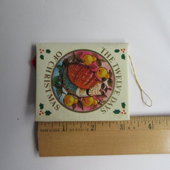 3 Mini Book Christmas Ornaments Nutcracker Suite & 12 Days of Christmas, Santa - Picture 12 of 16